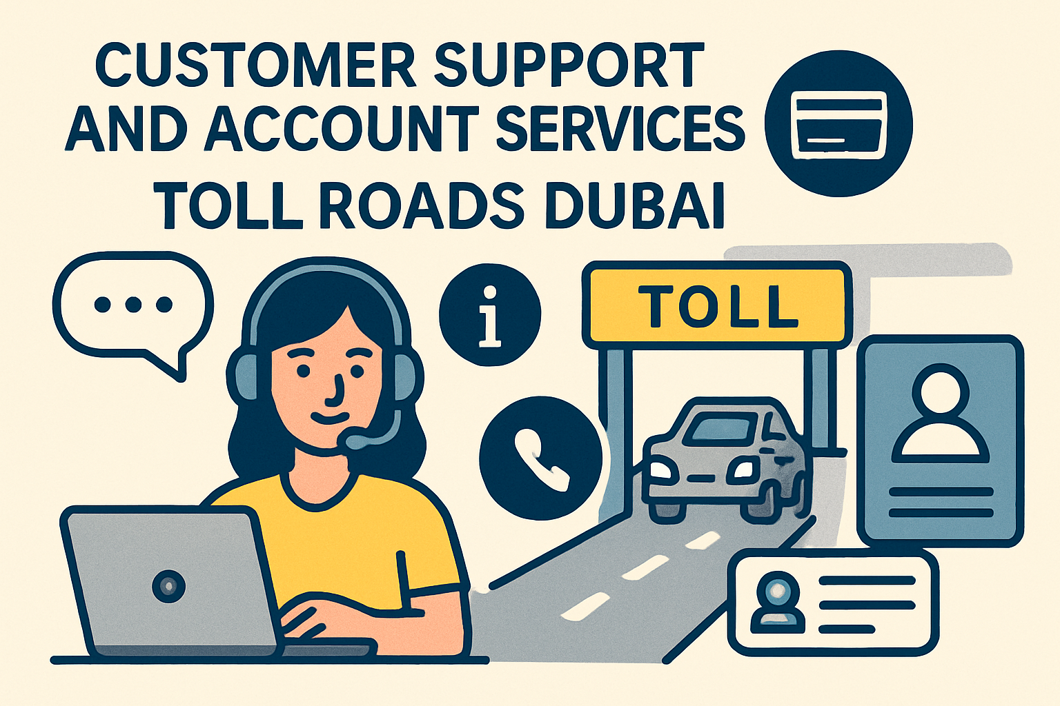 Customer Support and Account Services for Toll Roads Dubai